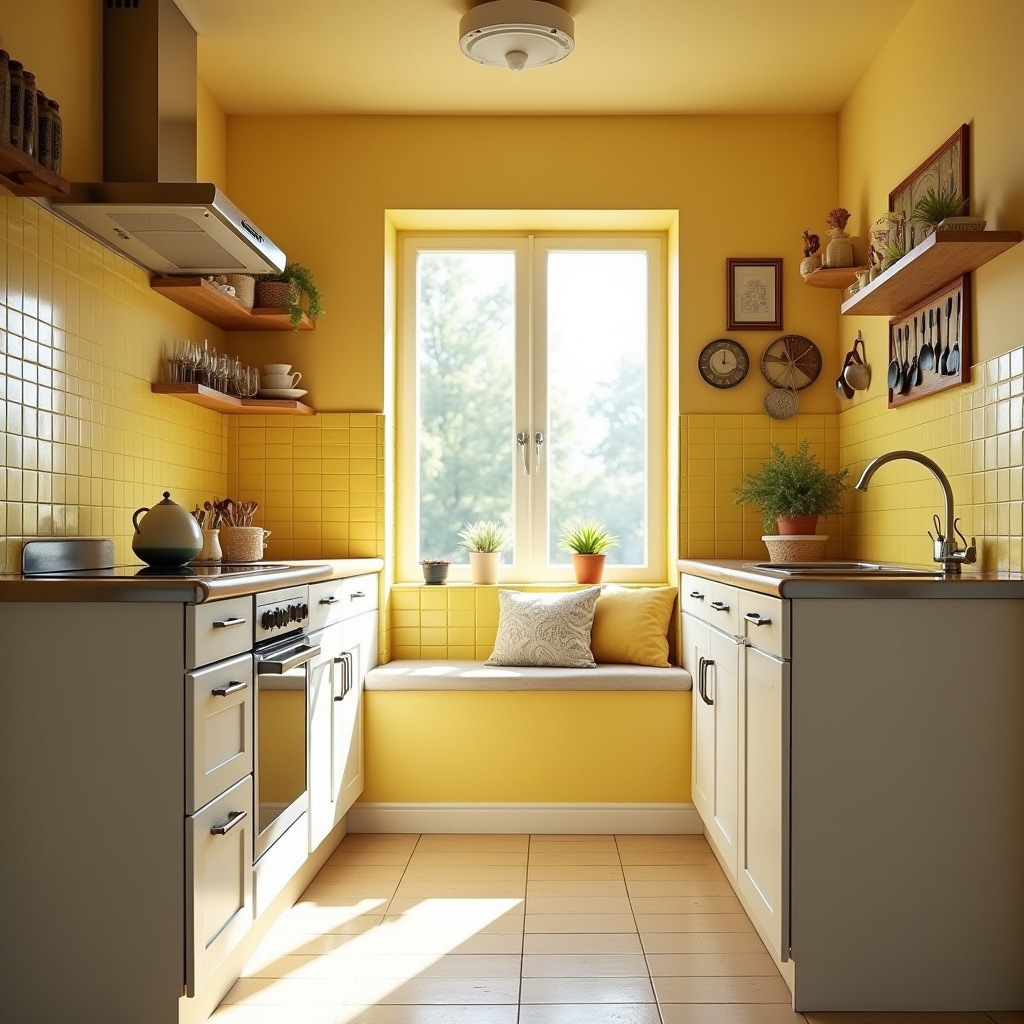 Vintage Yellow Kitchen 35