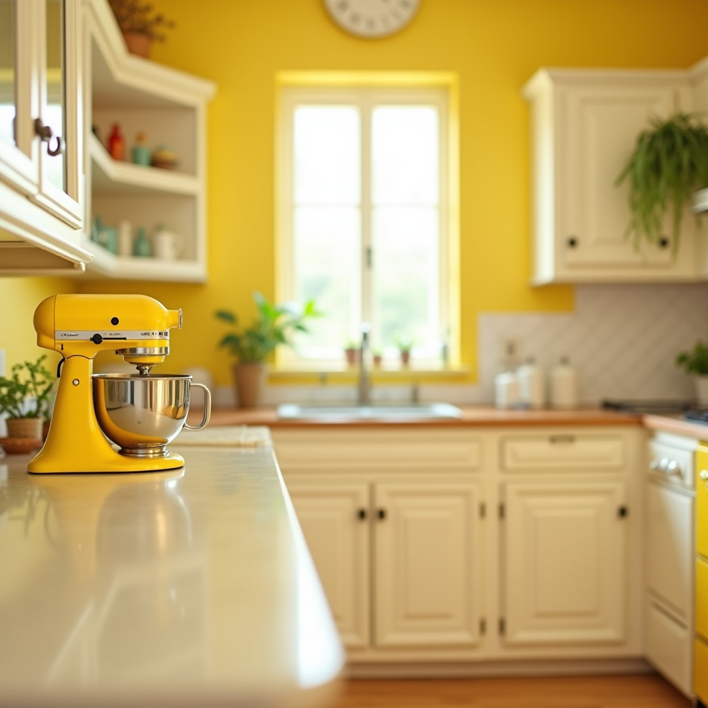 Vintage Yellow Kitchen 37