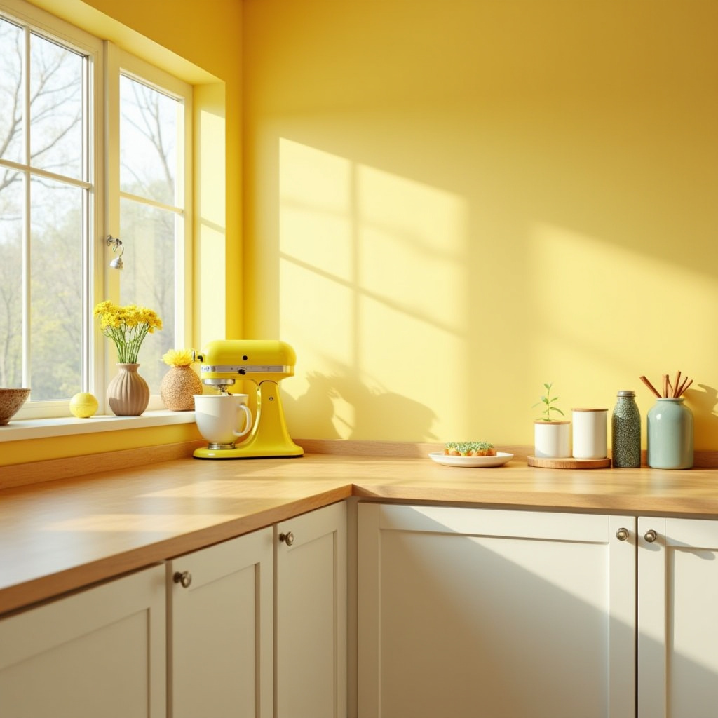 Vintage Yellow Kitchen 38