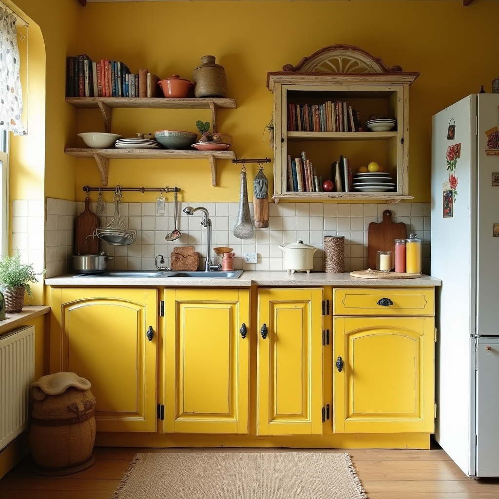 Vintage Yellow Kitchen 39