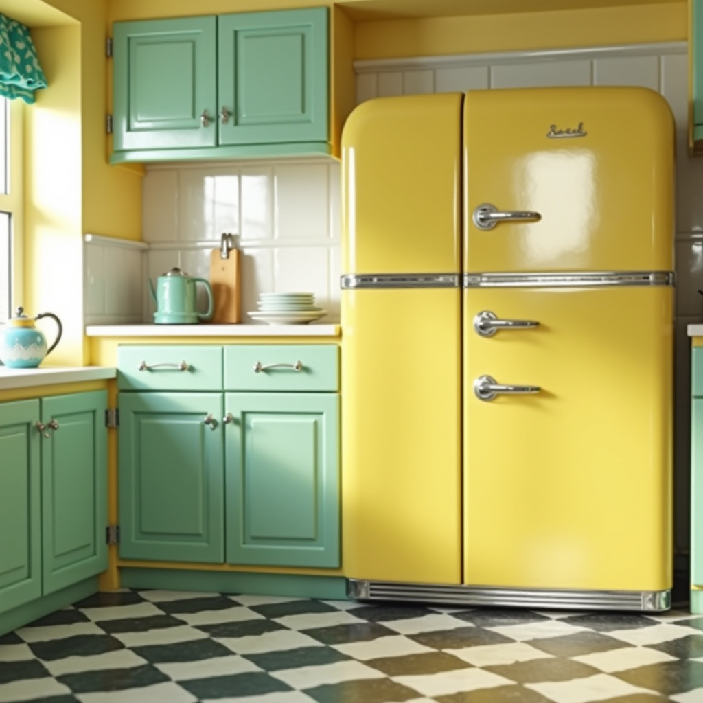 Vintage Yellow Kitchen 7