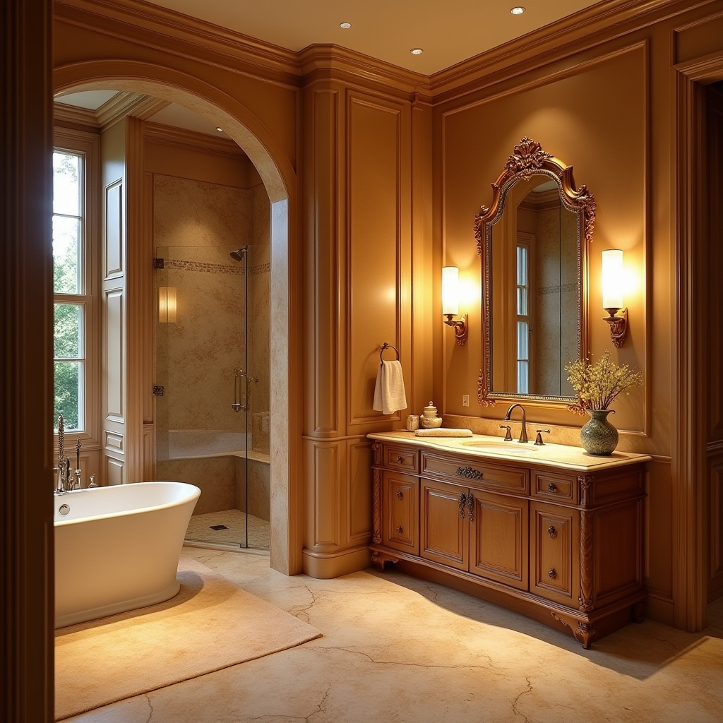 Warm Bathroom Ideas 29