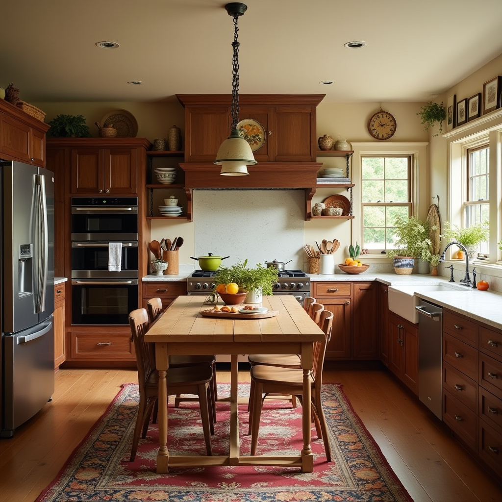 Warm Kitchen Design 12