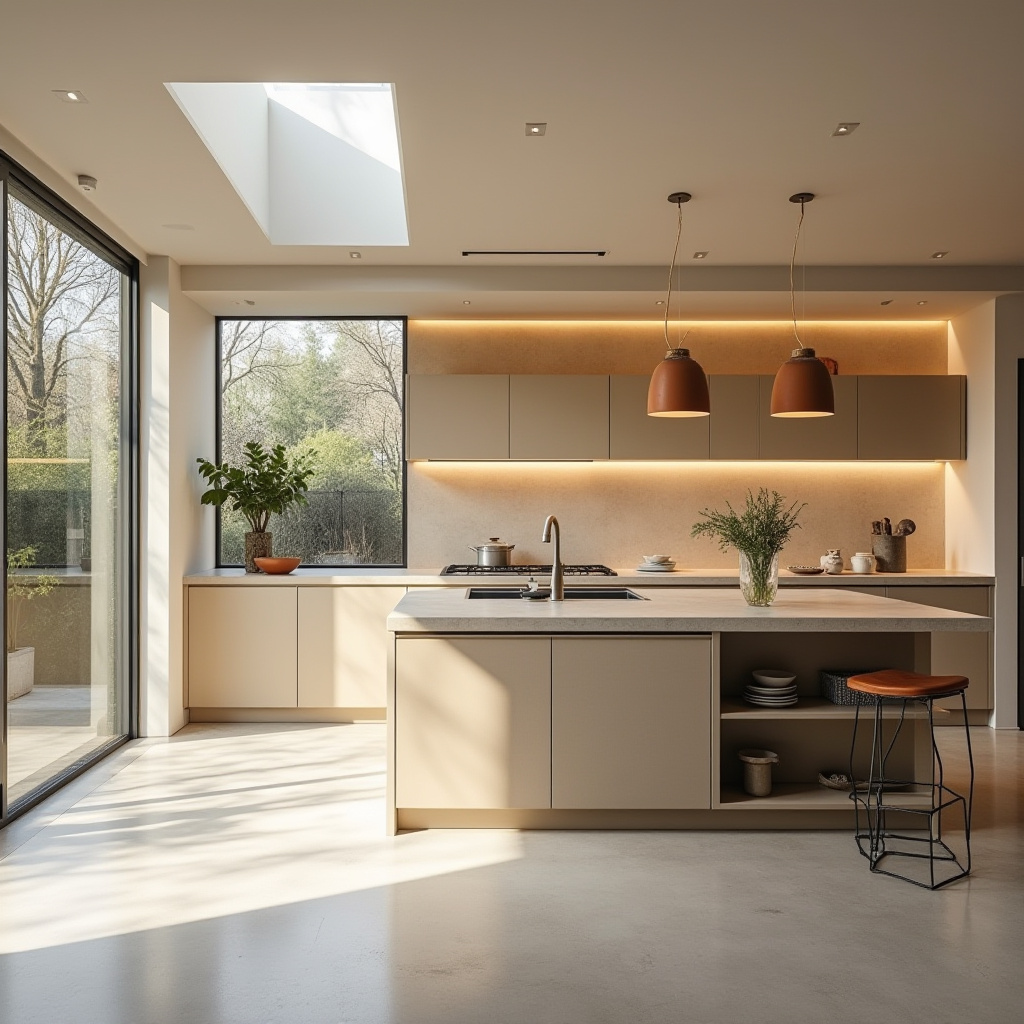 Warm Kitchen Design 13