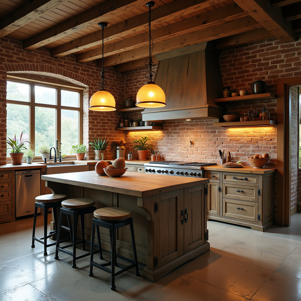 Warm Kitchen Design 15