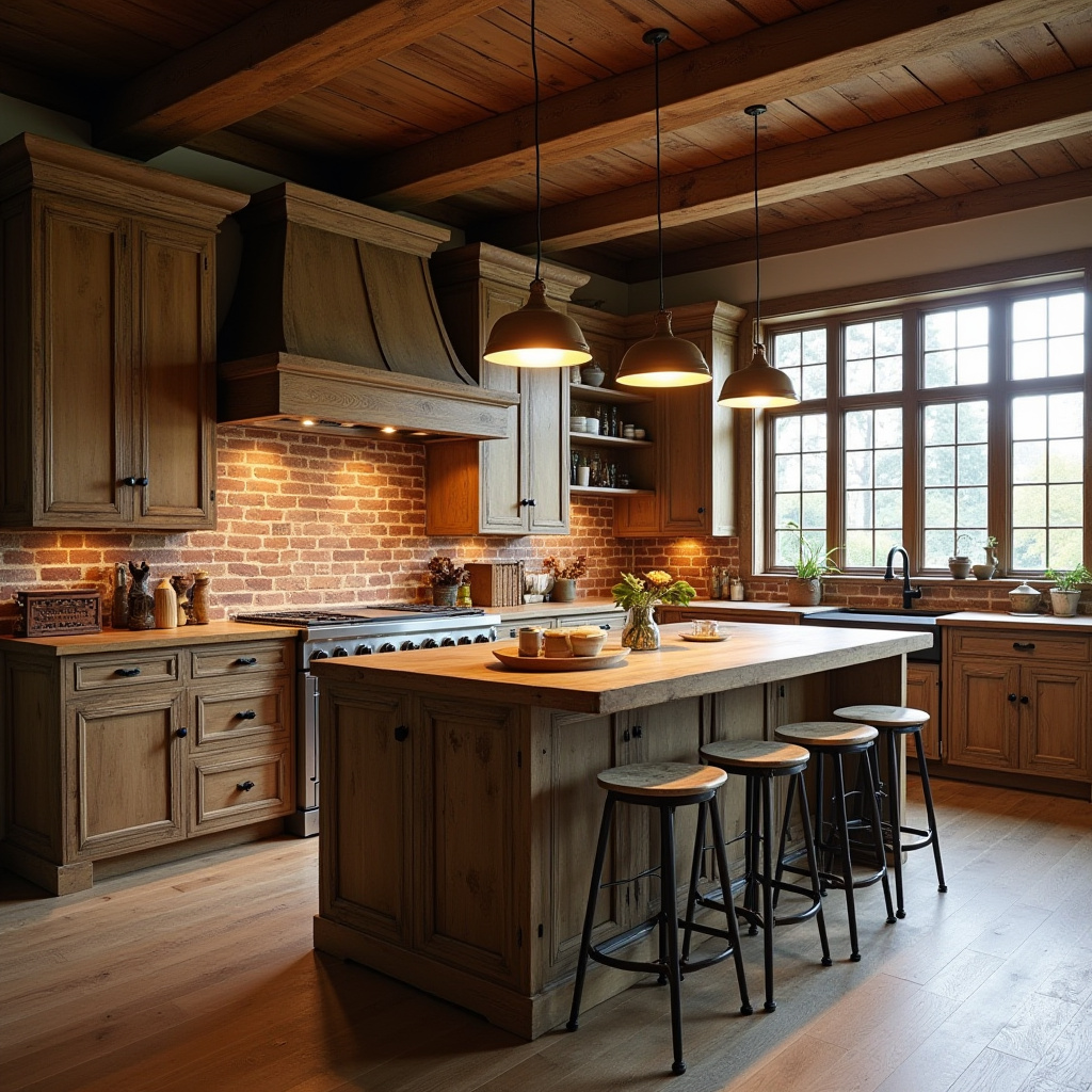 Warm Kitchen Design 16