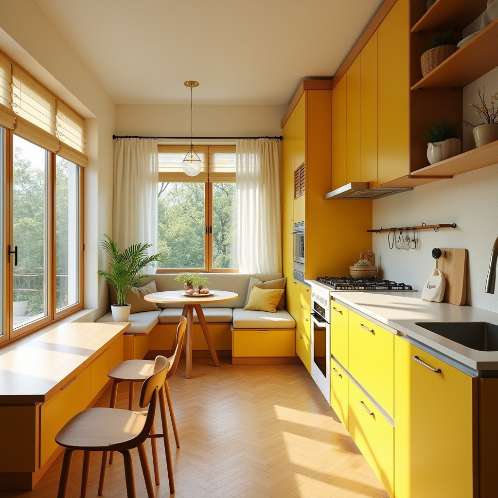Warm Kitchen Design 22