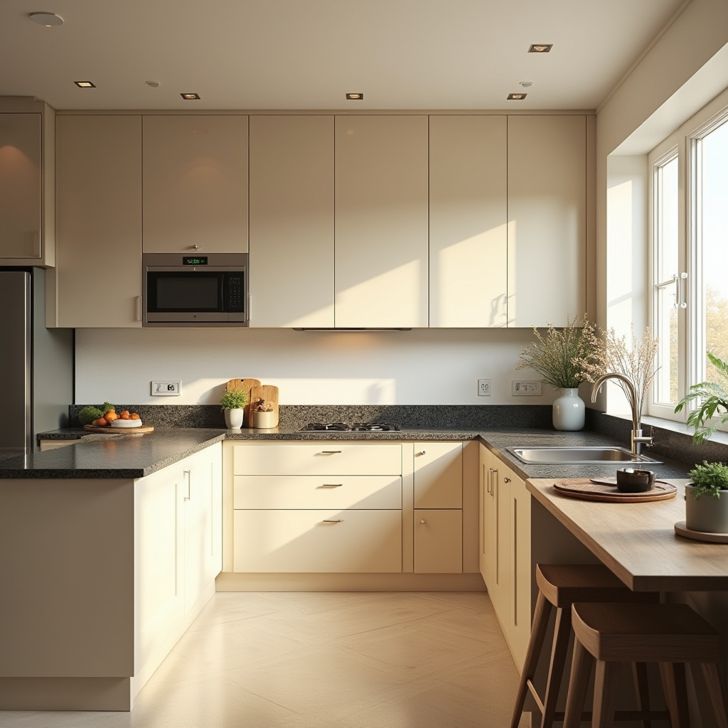Warm Kitchen Design 23