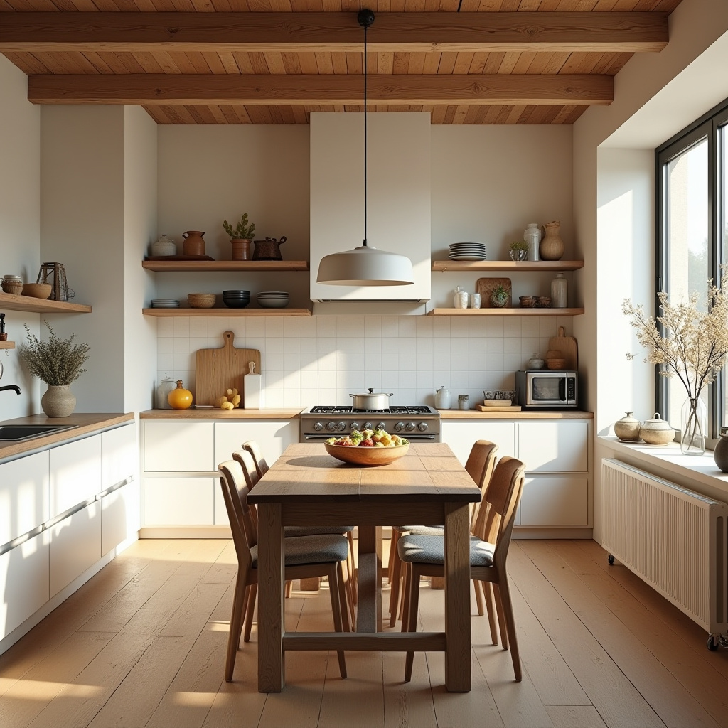 Warm Kitchen Design 30