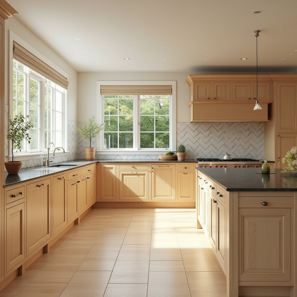 Warm Kitchen Design 33
