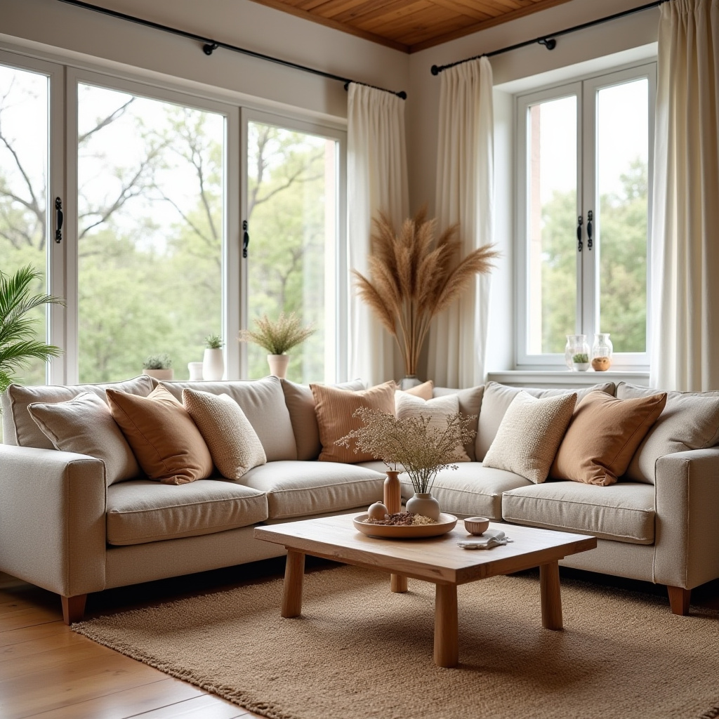 Warm Living Room Decor 2