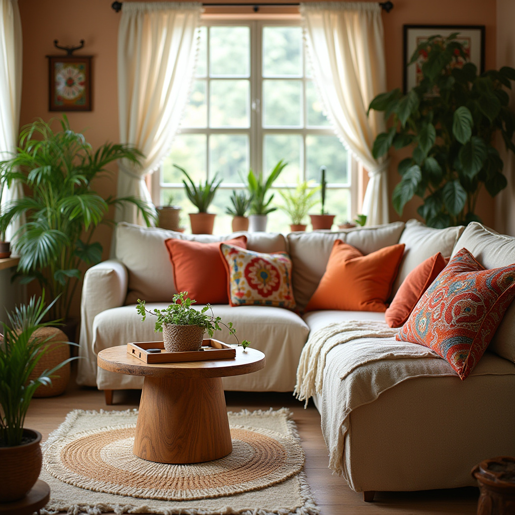 Warm Living Room Decor 24