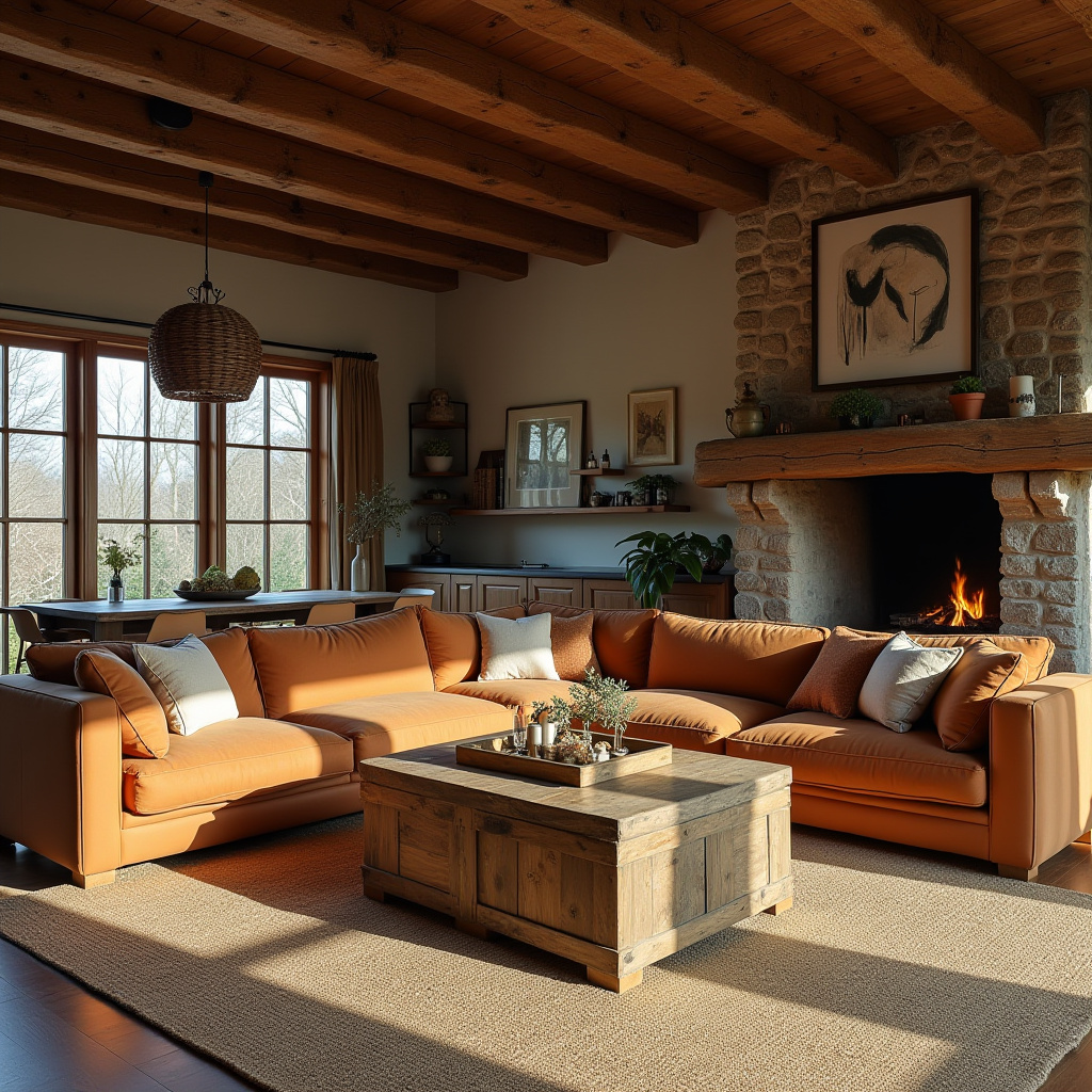 Warm Living Room Decor 29