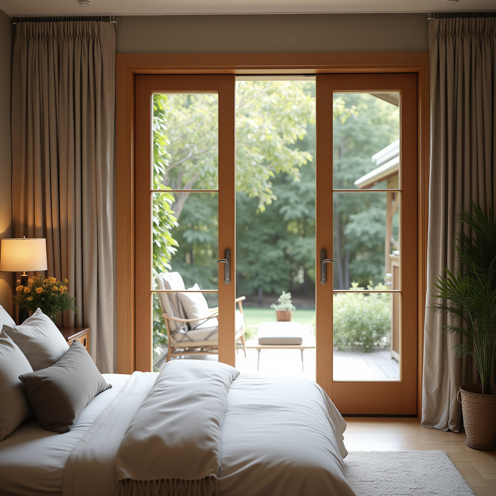 Wooden Glass Door Design 27