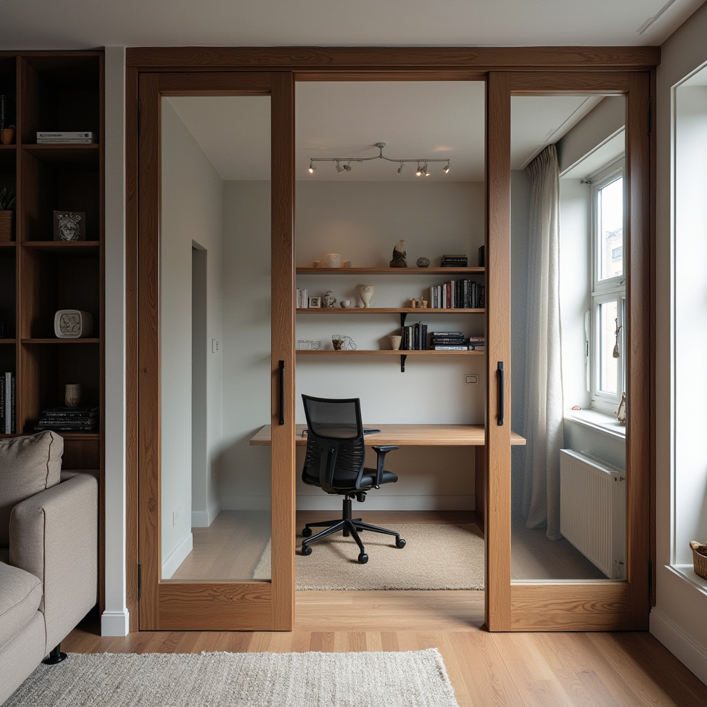 Wooden Glass Door Design 38