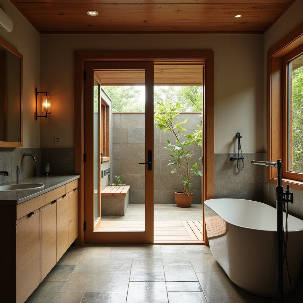 Wooden Glass Door Design 39