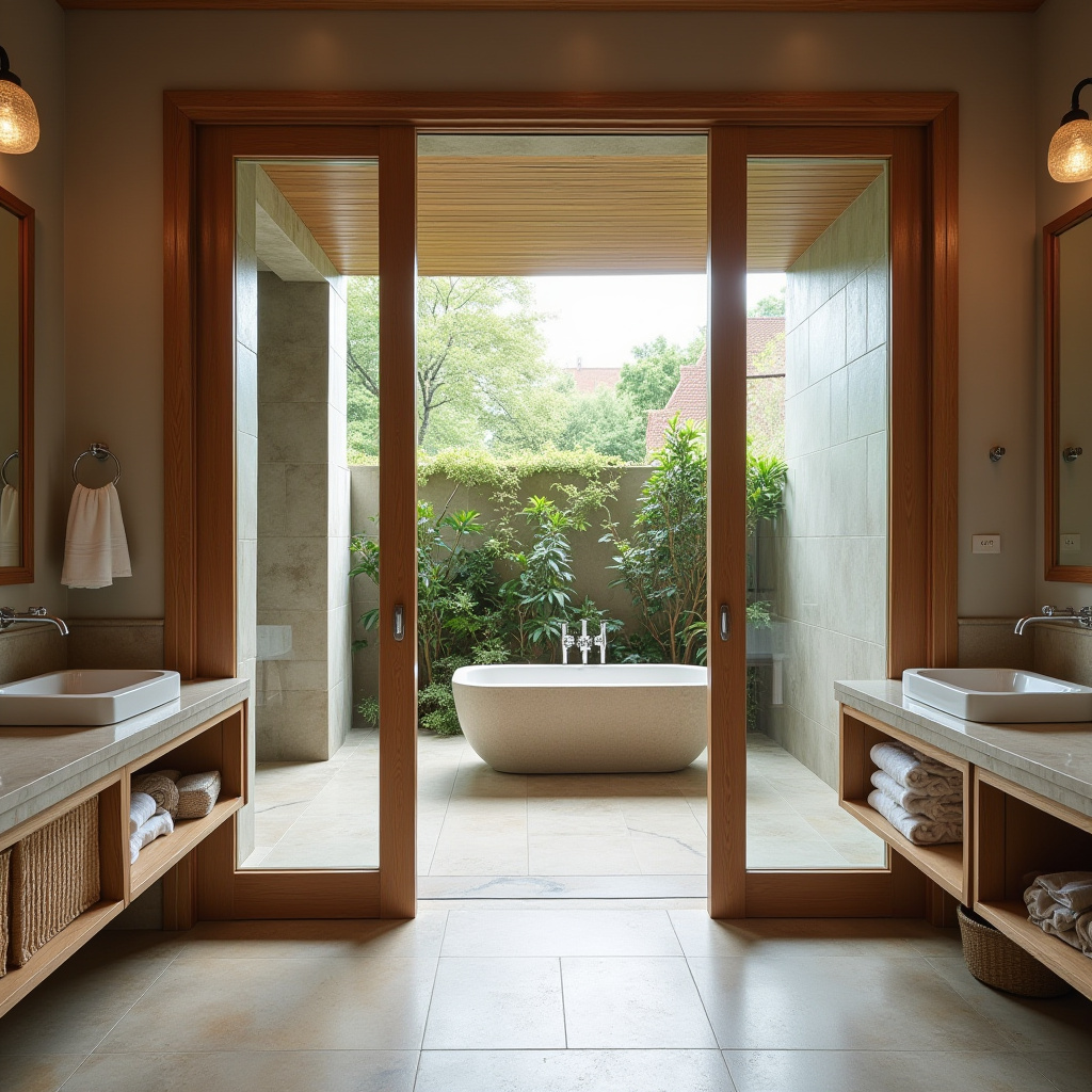Wooden Glass Door Design 40