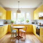 Yellow Kitchen Cabinets 1
