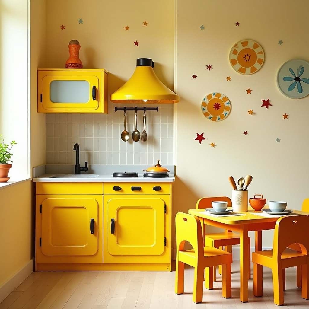 Yellow Kitchen Cabinets 27