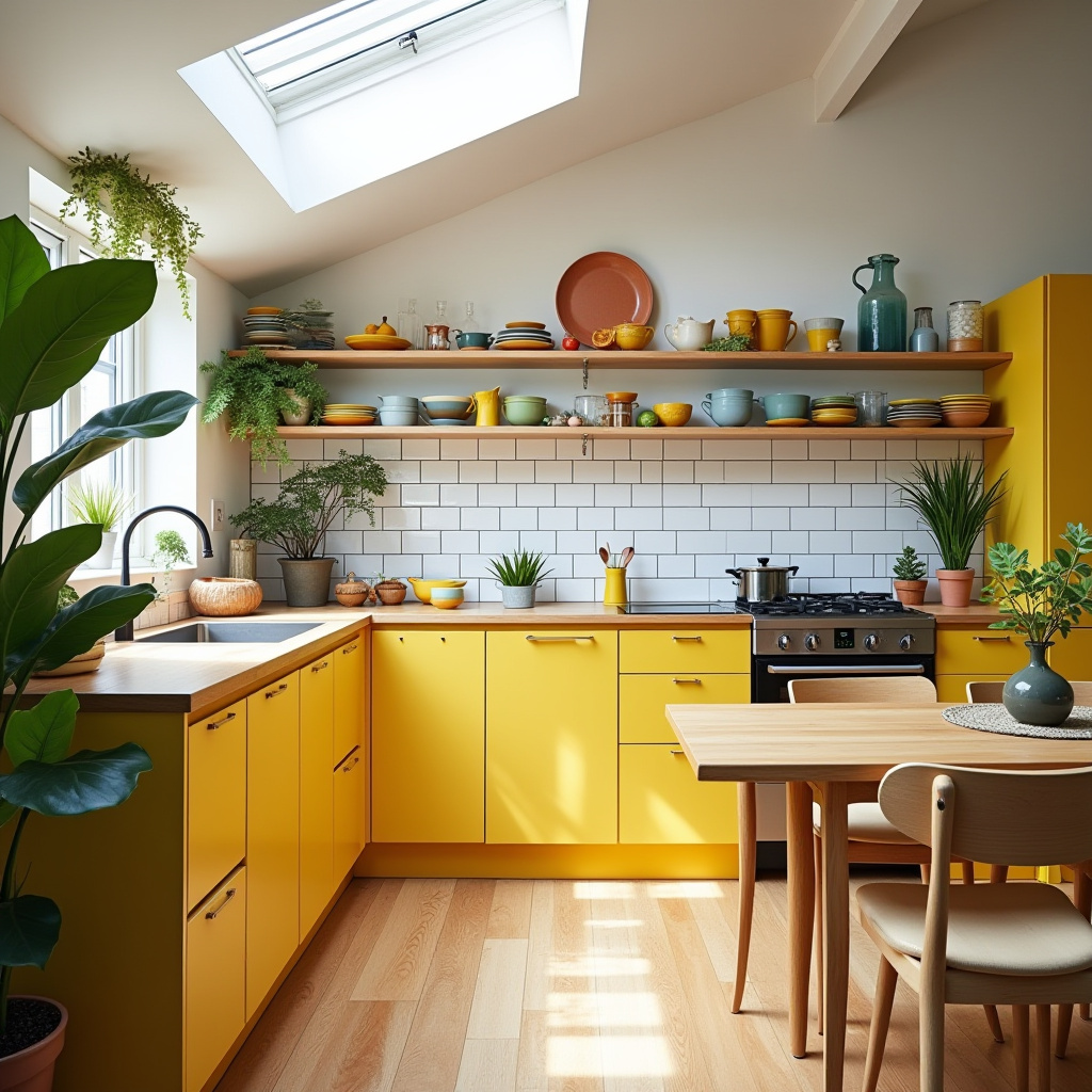 Yellow Kitchen Cabinets 3
