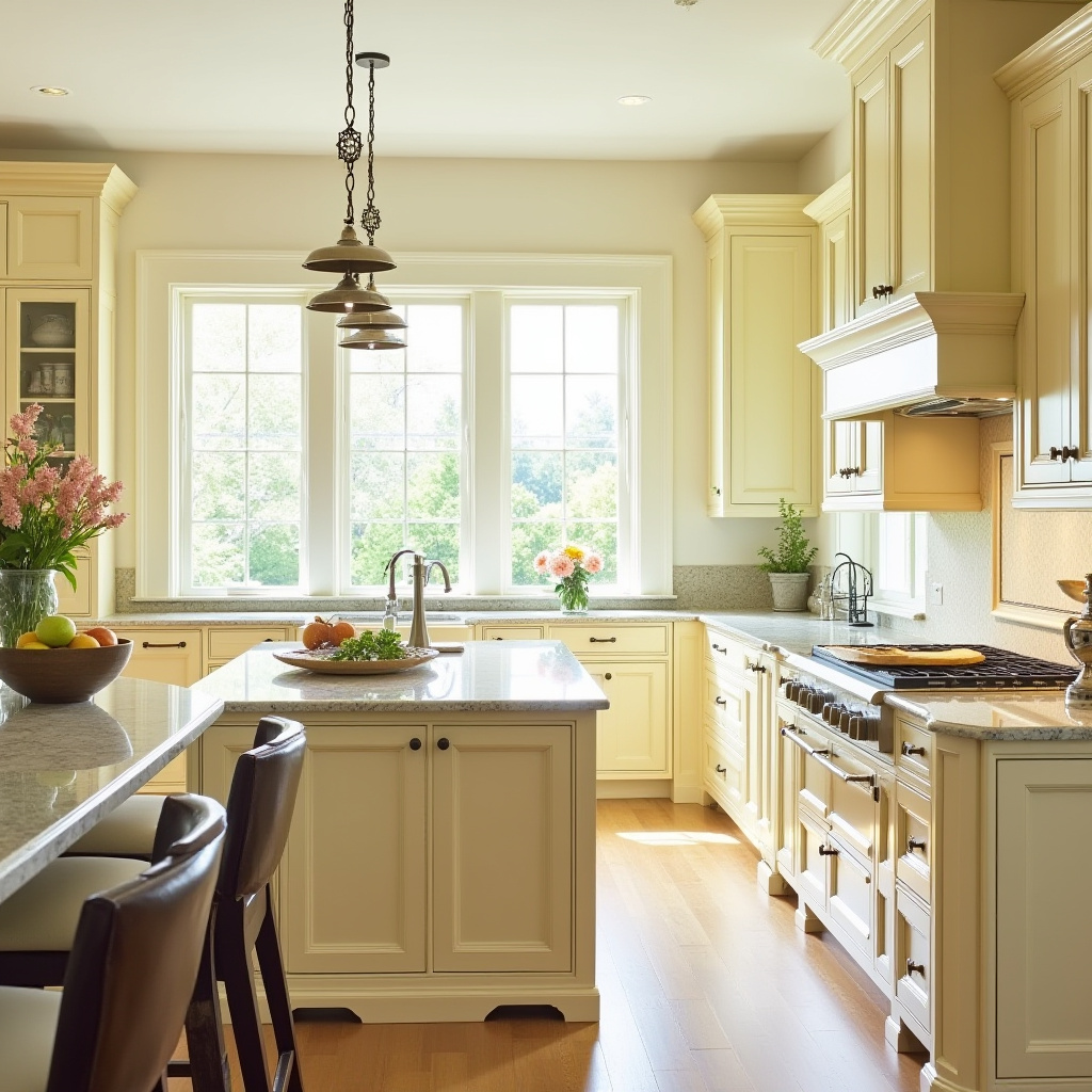 Yellow Kitchen Cabinets 30