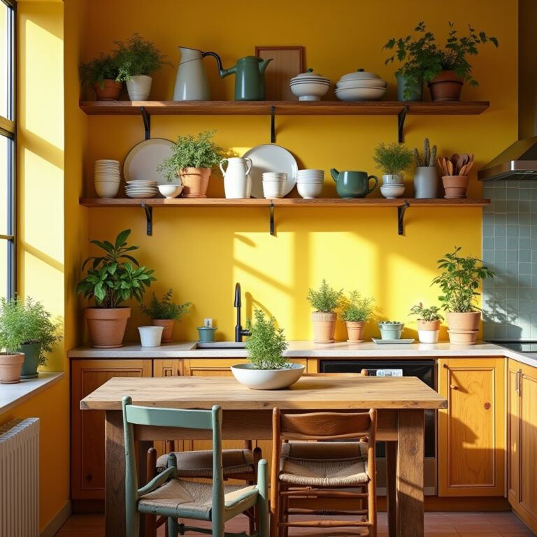 Yellow Kitchen Walls 1