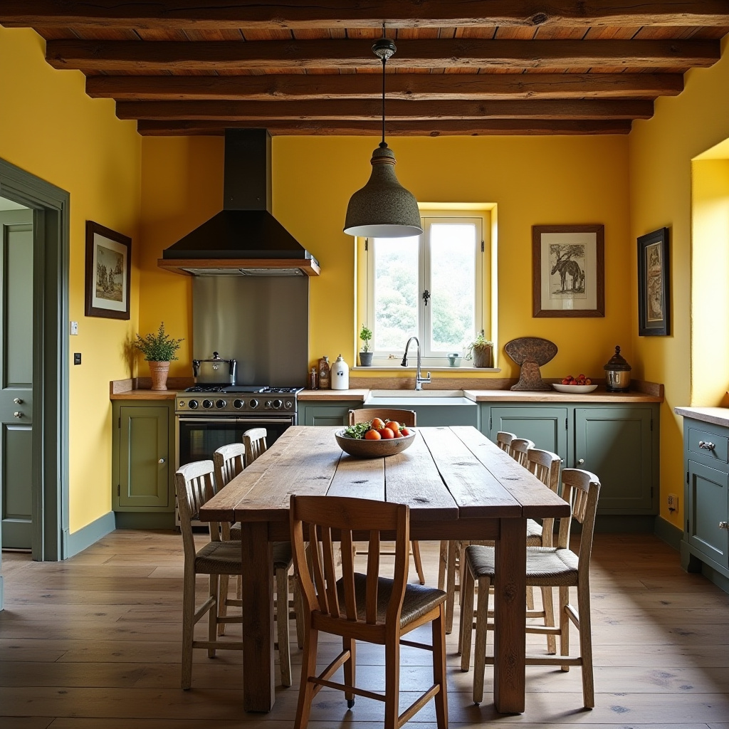 Yellow Kitchen Walls 12