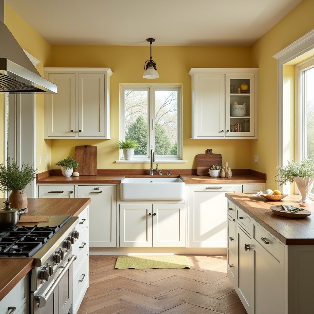 Yellow Kitchen Walls 37